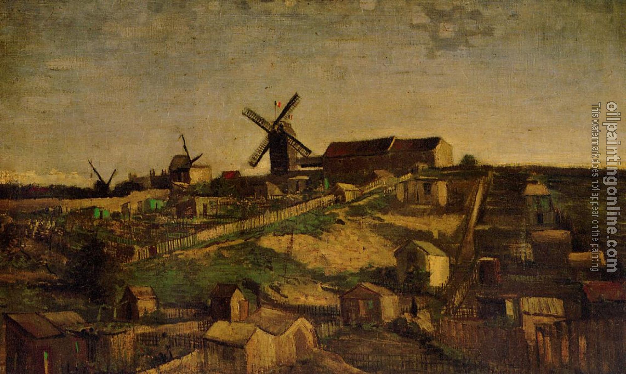 Gogh, Vincent van - Montmartre the Quarry and Windmills